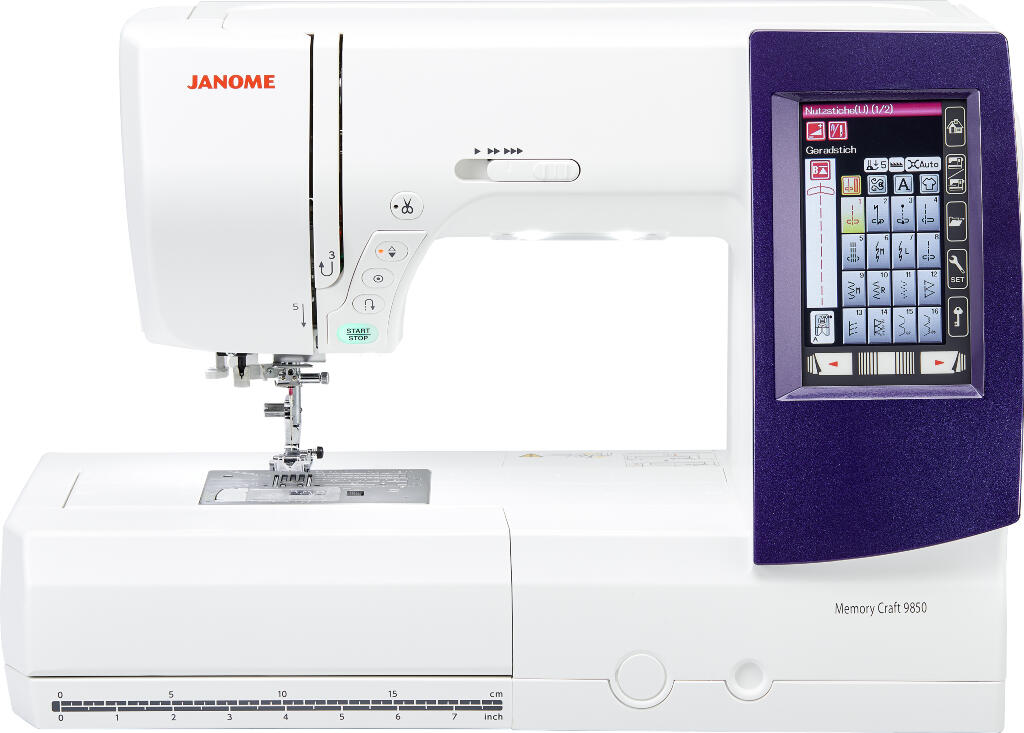 Janome Memory Craft 9850 Embroidery and Sewing Machine Combo
